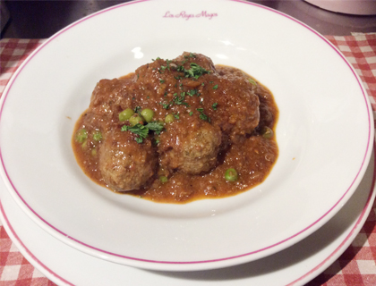 肉だんごスペイン風 ソースエスパニョール
